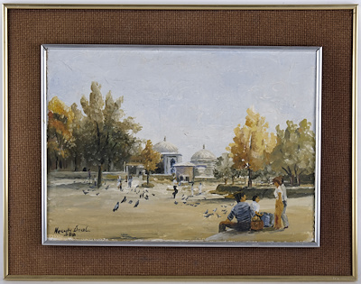 Necati Ünal imzalı tablo — Yağlı Boya, 25×35 cm, 4.176 TL müzayede satışı