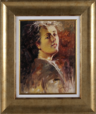 Muhammet Afrazi imzalı tablo — Yağlı Boya, 30×22 cm, 2.358 TL müzayede satışı