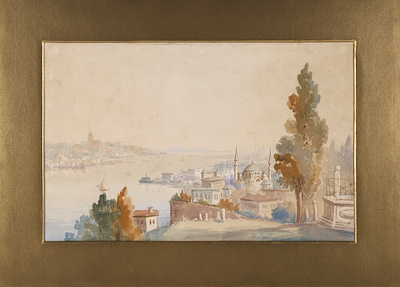 Şerif Renkgörür imzalı tablo — Sulu Boya, 40×26 cm, 13.512 TL müzayede satışı