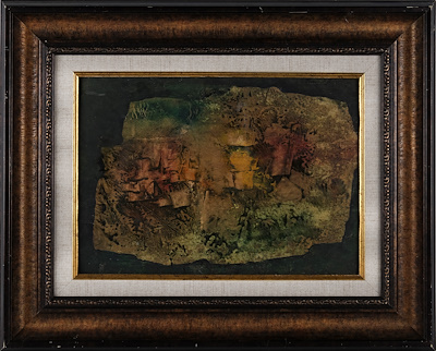 Erdoğan Değer imzalı tablo — Karışık Teknik, 24×34 cm, 7.370 TL müzayede satışı
