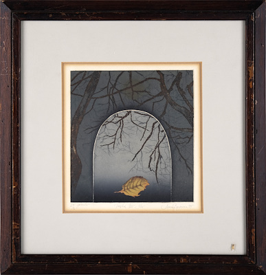 Sema Boyancı imzalı tablo — Gravür, 20×18 cm, 491 TL müzayede satışı