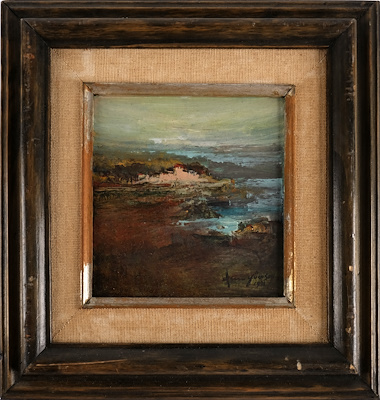 Asım Yücesoy imzalı tablo — Yağlı Boya, 16×16 cm, 1.572 TL müzayede satışı