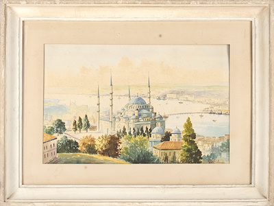 Vahit Armağan imzalı tablo — Sulu Boya, 26×40 cm, 13.512 TL müzayede satışı