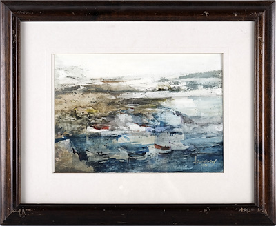 Asım Yücesoy imzalı tablo — Sulu Boya, 22×32 cm, 3.685 TL müzayede satışı