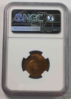 1958 YILI 10 KURUŞ NGC MS65RB ÇİL-TOP POP | Bursa Mezat