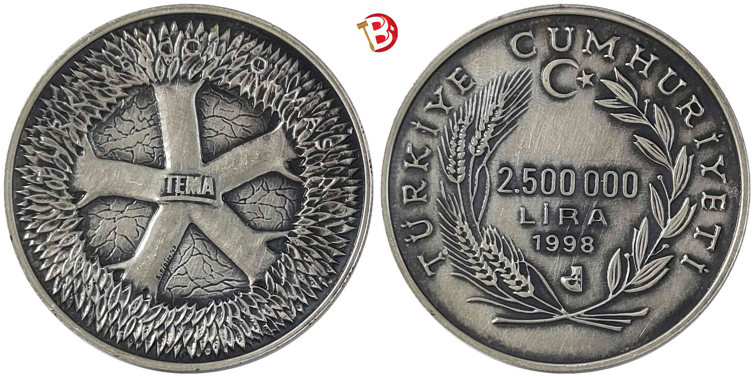 1998 YILI TEMA 5. YILI ( TÜRKİYE ÇÖL OLMASIN ) DARPHANE HATIRA