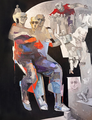 Özgür Eryılmaz imzalı tablo — Yağlı Boya, 130×100 cm, 80.000 TL müzayede satışı