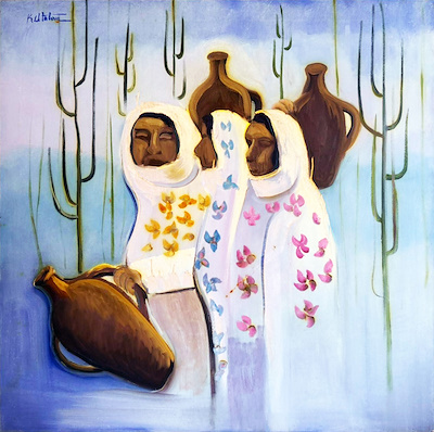 Atalay Köseoğlu imzalı tablo — Yağlı Boya, 100×100 cm, 8.000 TL müzayede satışı