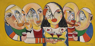 Orhan Kurmalı imzalı tablo — Yağlı Boya, 50×100 cm, 35.000 TL müzayede satışı