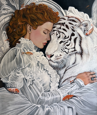 Seher Hak imzalı tablo — Akrilik Boya, 120×100 cm, 17.000 TL müzayede satışı