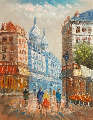 İtalyan Ressam imzalı tablo — Yağlı Boya, 53×41 cm, 3.500 TL müzayede satışı