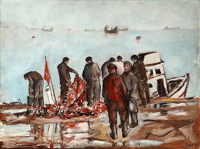 İsmet Birsel imzalı tablo — Yağlı Boya, 60×80 cm, 100.000 TL müzayede satışı