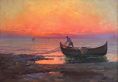 Dimitrie Florian imzalı tablo — Yağlı Boya, 50×70 cm, 25.000 TL müzayede satışı