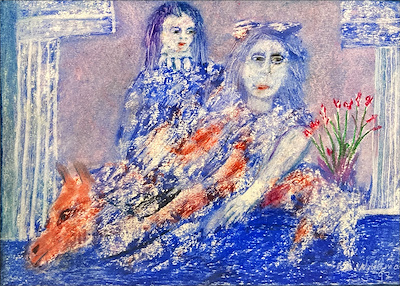 Nazmi Yılmaz imzalı tablo — Pastel Boya, 24×34 cm, 5.000 TL müzayede satışı