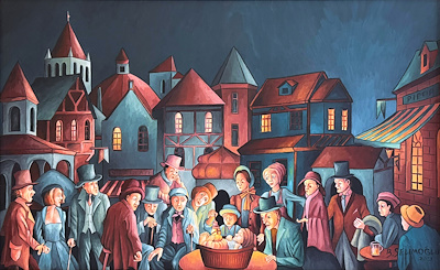 Burak Selimoğlu imzalı tablo — Yağlı Boya, 58×80 cm, 16.000 TL müzayede satışı