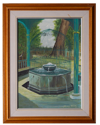 Şadırvan' imzalı tablo — Yağlı Boya, 45×35 cm, 8.000 TL müzayede satışı