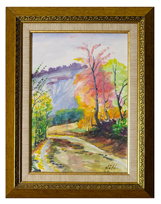 Sulu Boya imzalı tablo — Sulu Boya, 39×30 cm, 8.000 TL müzayede satışı