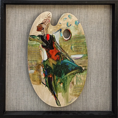 Nurettin Akkaya imzalı tablo — Yağlı Boya, 60×60 cm, 15.000 TL müzayede satışı