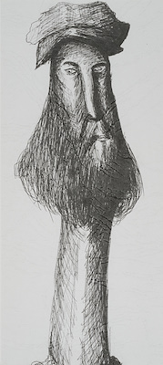 Şervan Celali imzalı tablo — Baskı, 10×21.7 cm, 500 TL müzayede satışı