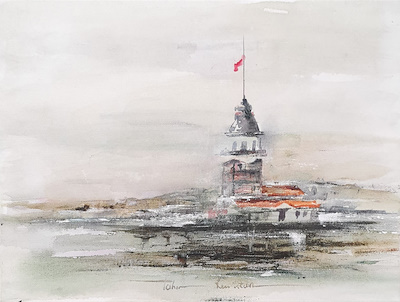 Tahir Kurutan imzalı tablo — Akrilik Boya, 40×30 cm, 2.750 TL müzayede satışı