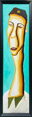 Şervan Celali imzalı tablo — Akrilik Boya, 23×82 cm, 1.500 TL müzayede satışı