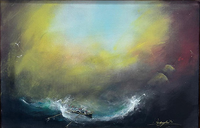 İsmail Beydili imzalı tablo — Akrilik Boya, 60×40 cm, 15.000 TL müzayede satışı