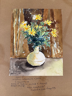Vart Hazeryan imzalı tablo — 24×17 cm, 20.000 TL müzayede satışı