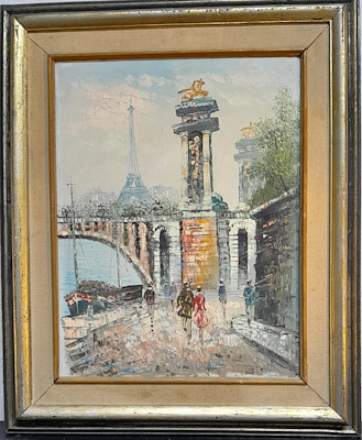 Caroline Burnett imzalı tablo — Yağlı Boya, 40×32 cm, 7.000 TL müzayede satışı