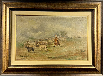 Erol Sarafyan imzalı tablo — Yağlı Boya, 46×28 cm, 12.000 TL müzayede satışı