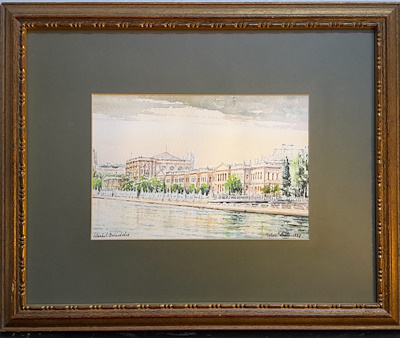 Mehmet Batı imzalı tablo — Sulu Boya, 24×15 cm, 4.000 TL müzayede satışı