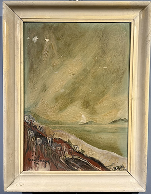 Rezzan Şenoçak imzalı tablo — Yağlı Boya, 32×23 cm, 5.000 TL müzayede satışı