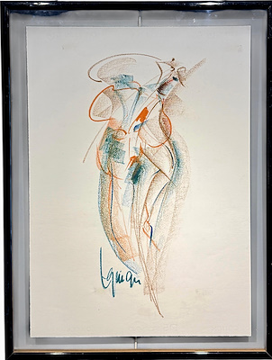 Ergin Atlıhan imzalı tablo — 75×50 cm, 2.750 TL müzayede satışı