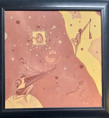 Ali Senger imzalı tablo — Yağlı Boya, 60×60 cm, 2.500 TL müzayede satışı