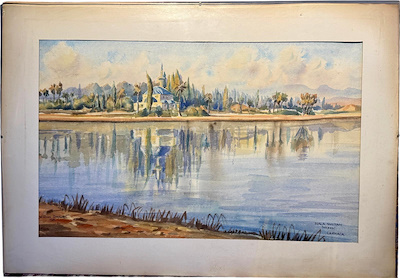 William Dreghorn imzalı tablo — Sulu Boya, 50×30 cm, 2.000 TL müzayede satışı