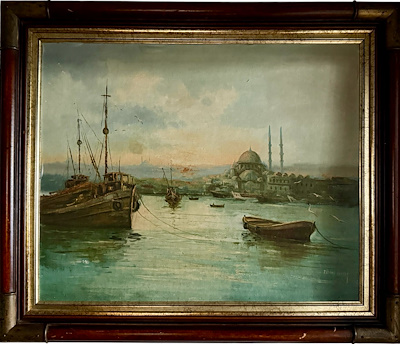İlhan Kılınç imzalı tablo — Yağlı Boya, 7.000 TL müzayede satışı