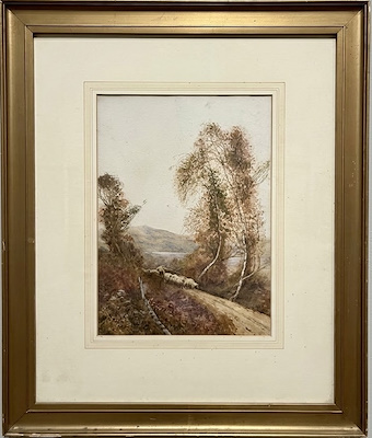 Frederick Hines imzalı tablo — Sulu Boya, 35×25 cm, 6.000 TL müzayede satışı