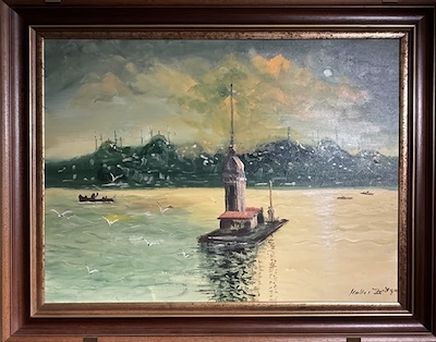 Kirkor Zarifyan imzalı tablo — Yağlı Boya, 58×77 cm, 25.000 TL müzayede satışı