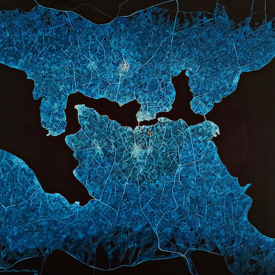Erkan Kılıç imzalı tablo — Yağlı Boya, 110×120 cm, 3.000 TL müzayede satışı