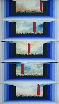 Banu Taşkent imzalı tablo — Akrilik Boya, 50×25 cm, 2.750 TL müzayede satışı