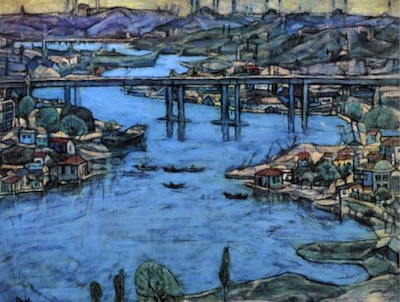 Naile Akıncı imzalı tablo — Baskı, 30×38 cm, 1.200 TL müzayede satışı