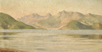 Ayetullah Sümer imzalı tablo — Yağlı Boya, 37×72 cm, 9.500 TL müzayede satışı