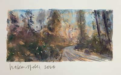 Hakan Yeleş imzalı tablo — Karışık Teknik, 25×35 cm, 650 TL müzayede satışı