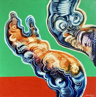 Murat Özcan imzalı tablo — Yağlı Boya, 100×100 cm, 10.000 TL müzayede satışı