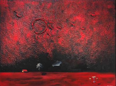 Behruz Kuul imzalı tablo — Yağlı Boya, 200×180 cm, 50.000 TL müzayede satışı