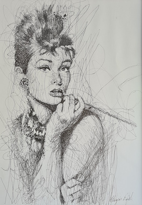 Hüseyin Ergil imzalı tablo — 30×41 cm, 2.000 TL müzayede satışı