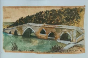 Marek Brzozowski imzalı tablo — Karışık Teknik, 10×15 cm, 3.500 TL müzayede satışı
