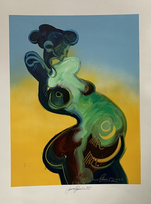 Murat Özcan imzalı tablo — Karışık Teknik, 70×50 cm, 6.000 TL müzayede satışı