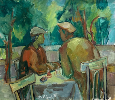 Şeref Bigalı imzalı tablo — Yağlı Boya, 45×55 cm, 95.000 TL müzayede satışı