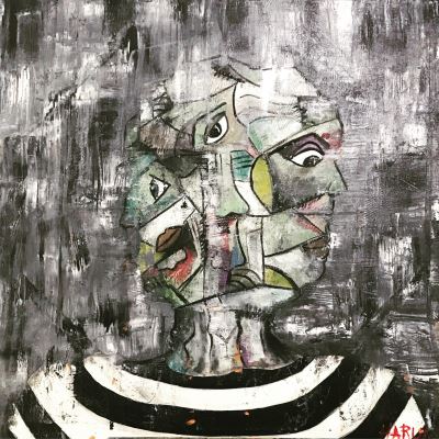 Harun Kibar imzalı tablo — Yağlı Boya, 100×100 cm, 1.400 TL müzayede satışı
