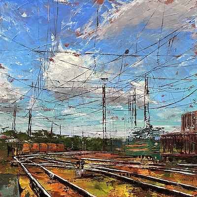 Onur Arıkan imzalı tablo — Yağlı Boya, 50×50 cm, 10.000 TL müzayede satışı